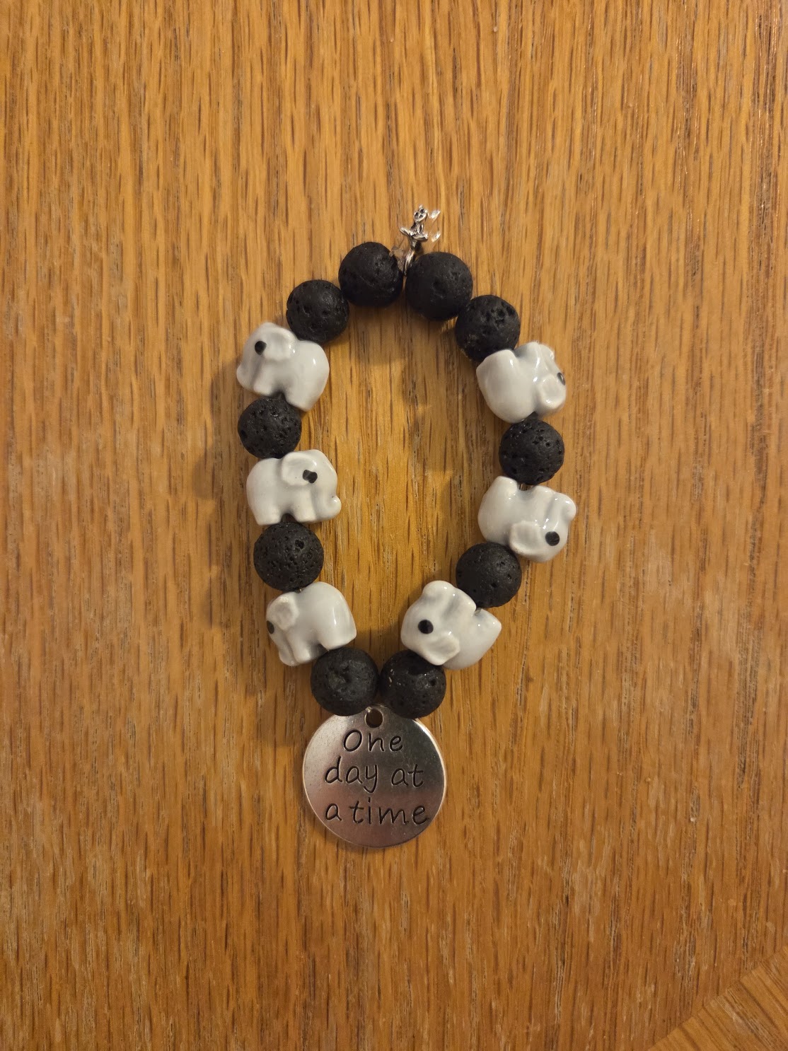 "One day at a time" bracelet