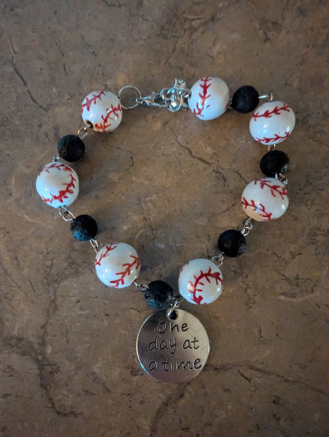 "One day at a time" bracelet