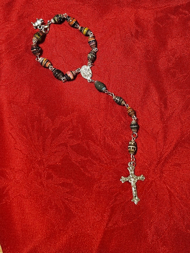 "Nancy" and "Amy S" Rear-view Mirror Hanging Rosary