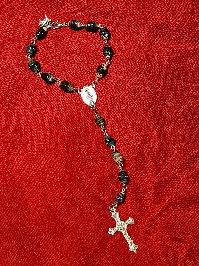 "Nancy" and "Amy S" Rear-view Mirror Hanging Rosary