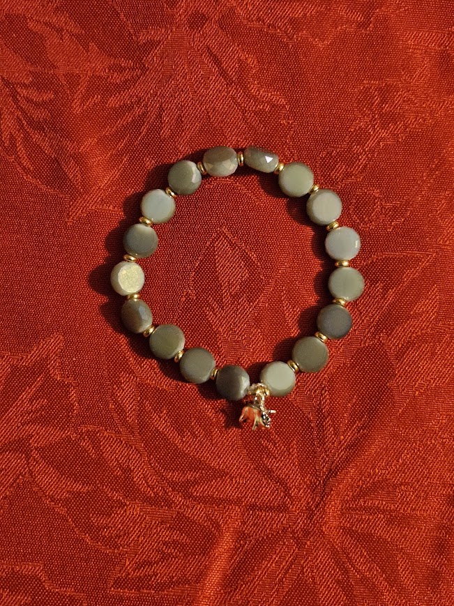 "Tiny" Gray Agate Bracelet