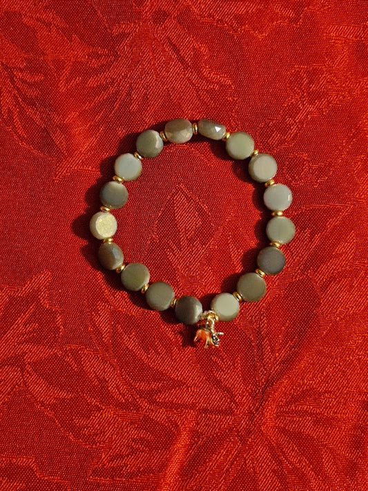 "Tiny" Gray Agate Bracelet