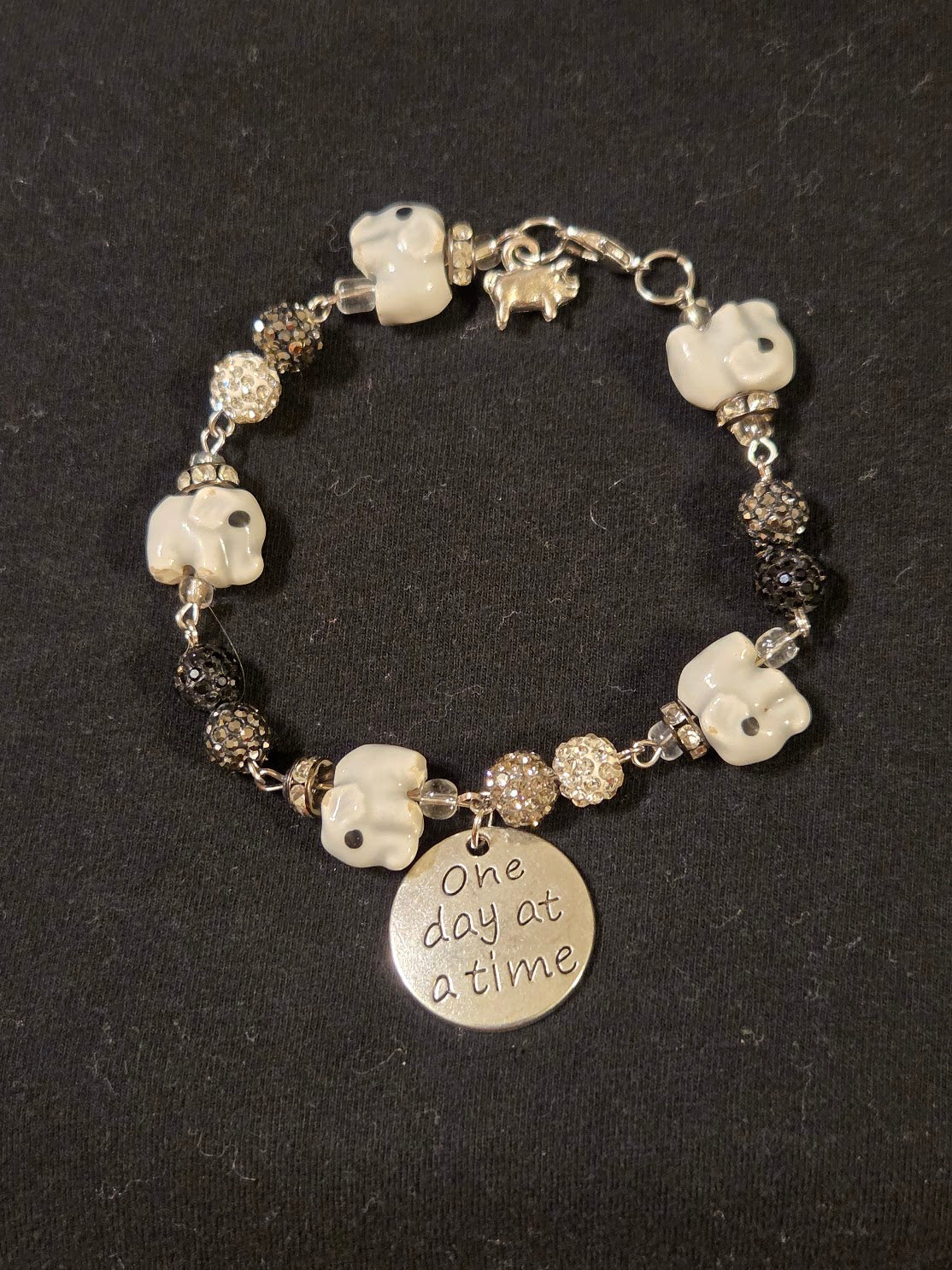 "One day at a time" bracelet