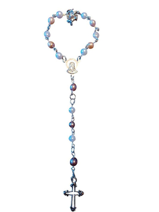 "Vanessa" Freshwater Pearl Rear-view Mirror Rosary